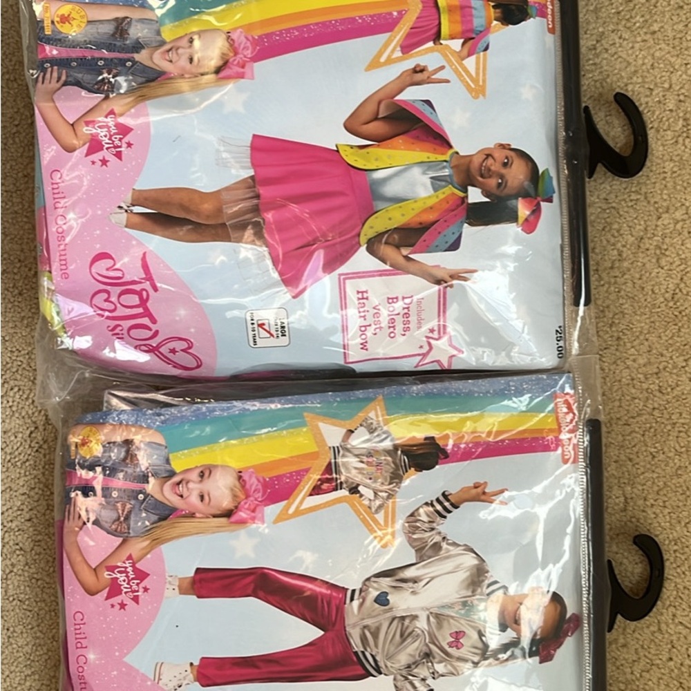 JoJo Siwa Pink and Rainbow Kids Costumes Halloween Birthday size M 8-10